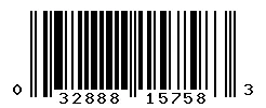 UPC barcode 032888157583