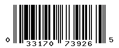 UPC barcode 033170739265