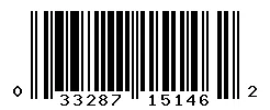 UPC 033287151462 barcode image