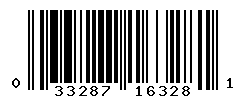 UPC barcode number 033287163281