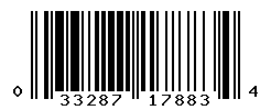 UPC barcode number 033287178834