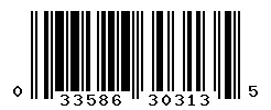 033586303135 barcode