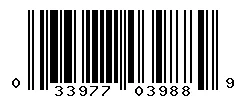 033977039889 barcode