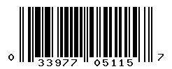 033977051157 barcode