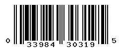UPC barcode 033984303195