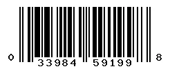 UPC barcode 033984591998