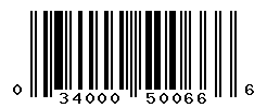 UPC barcode number 034000500666