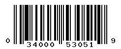 UPC barcode number 034000530519