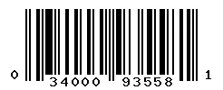 UPC barcode 034000935581