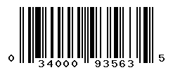 UPC barcode number 034000935635