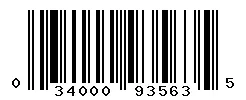 UPC barcode 034000935635