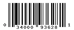 UPC 034000936281 barcode image