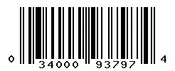 UPC barcode 034000937974
