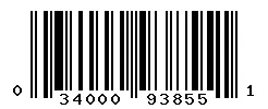 UPC barcode 034000938551