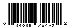 upc 034086754922 barcode image
