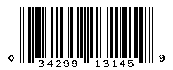 upc 034299131459 barcode image