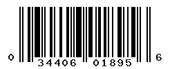 UPC barcode number 034406018956