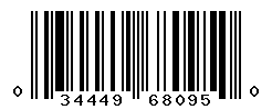 UPC barcode number 034449680950