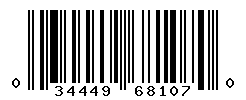 UPC barcode number 034449681070