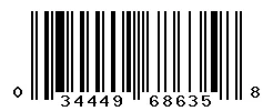UPC barcode 034449686358