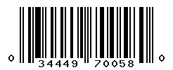 upc 034449700580 barcode image