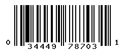 UPC barcode number 034449787031