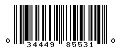 UPC barcode number 034449855310