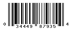 UPC barcode number 034449879354