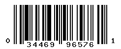 UPC barcode number 034469965761