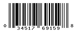 UPC barcode 034517691598