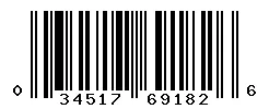 UPC barcode 034517691826