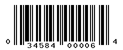 upc 034584000064 barcode image