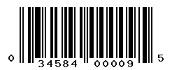 upc 034584000095 barcode image