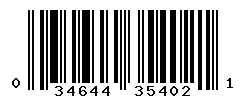 UPC barcode 034644354021