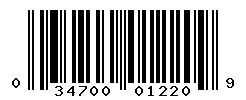 upc 034700012209 barcode image