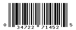 upc 034722714525 barcode image