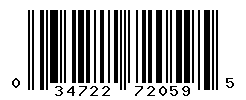 upc 034722720595 barcode image