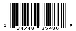 UPC barcode 034746354868