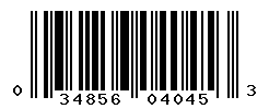 UPC barcode number 034856040453