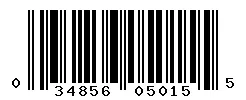 UPC barcode 034856050155