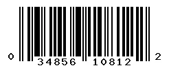 UPC barcode 034856108122