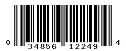 UPC barcode 034856122494