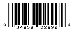 UPC barcode number 034856226994