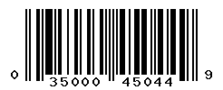 UPC barcode number 035000450449