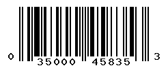 UPC barcode number 035000458353