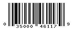 UPC barcode number 035000461179
