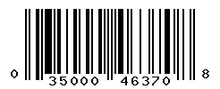 UPC barcode number 035000463708