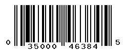 UPC barcode number 035000463845