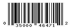 UPC barcode number 035000464712