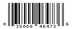 UPC barcode number 035000464736